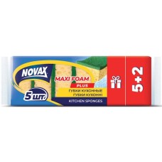 Губки кухонні «MAXI FOAM» 5+2 шт, ТМ NOVAX