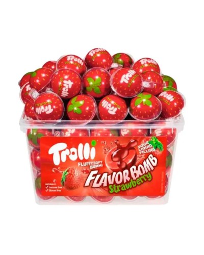 Цукерка «Flavor Bomb Strawberi» желейна 18,8 г,ТМ Trolli