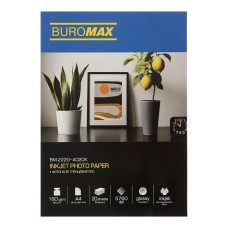 Фотопапір глянцевий А4 «PRO» 180 г/м2 на 20 аркушів, ТМ Buromax