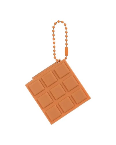 Блокнот-брелок «CHOCOLATE» 5,5x4,5 см на 80 аркушів без ліновки з ароматизованою обкладинкою Soft touch, KIDS Line