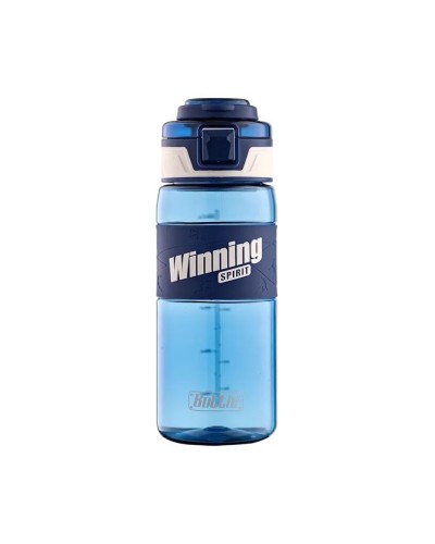 Пляшечка для води «WINNING» 600 мл, синя, KIDS Line