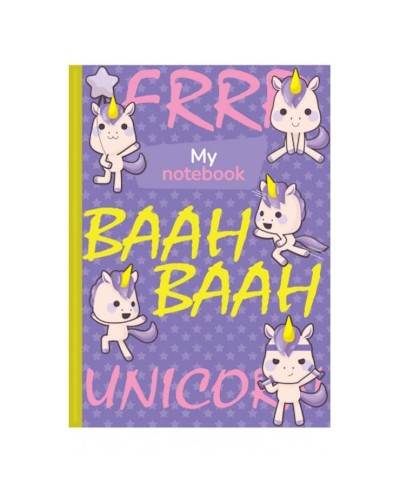 Блокнот «Funny Pets» А6 на 176 аркушів у клітинку з ламінованою обкладинкою, в асортименті, ТМ Рюкзачок