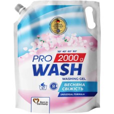 Гель для прання «Весняна свіжість» 2000 мл дойпак, PRO WASH