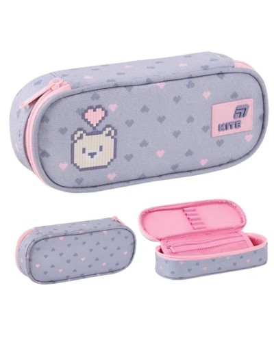 Пенал «Pixel Love» 22х8,5х4,5 см, 599, ТМ Kite