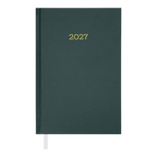 Щоденник датований «SIMPLE 2027» A5 на 336 сторінок з обкладинкою зі шкірзаму, зелений, ТМ Buromax