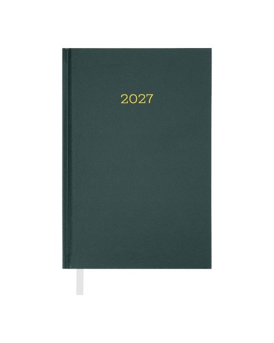 Щоденник датований «SIMPLE 2027» A5 на 336 сторінок з обкладинкою зі шкірзаму, зелений, ТМ Buromax
