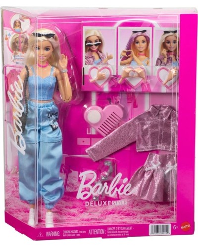 Лялька «Barbie Deluxe Style. Позуй стильно» 31 см з аксесуарами, у коробці 33х10х28 см