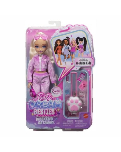 Лялька «Barbie Малібу. Dream Besties.Вікенд-подорож» 27 см з аксесуарами, у коробці 33х22 см