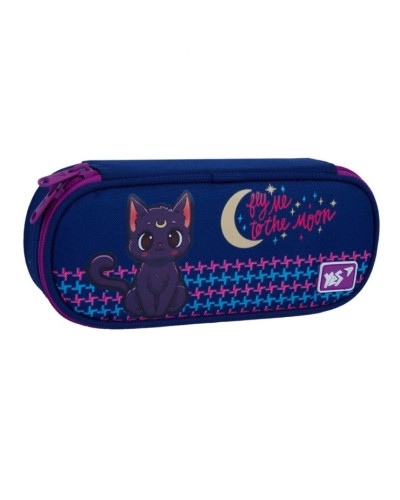 Пенал «Cat with the Moon» 22х9х5 см м'який HP-33, ТМ Yes