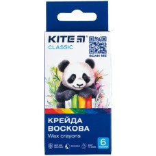 Олівці воскові «Classic» на 6 кольорів, ТМ Kite