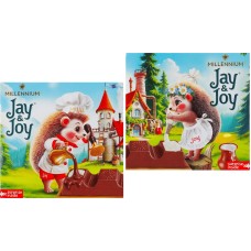 Шоколад «Jay & Joy» молочний з молочною начинкою 45 г, в асортименті, ТМ Міленіум