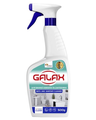 Засіб для миття ванної кімнати та сантехніки «Galax. Антиналіт» 500 г, das PowerClean
