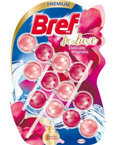 Блок для туалету «Bref De Luxe. Ніжна магнолія » 3х50 г, ТМ Bref