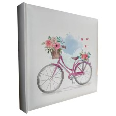 Фотоальбом «FLOWERS BICYCLE» на 200 фото 10х15 см з обкладинкою з ламінованого картону, 22х22 см