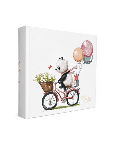 Фотоальбом «PANDA BIKE» на 200 фото 10х15 см з обкладинкою з ламінованого картону, 22х22 см