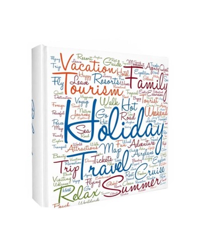 Фотоальбом «HOLIDAYS WHITE» на 300 фото 10х15 см з обкладинкою з ламінованого картону, 22х22 см