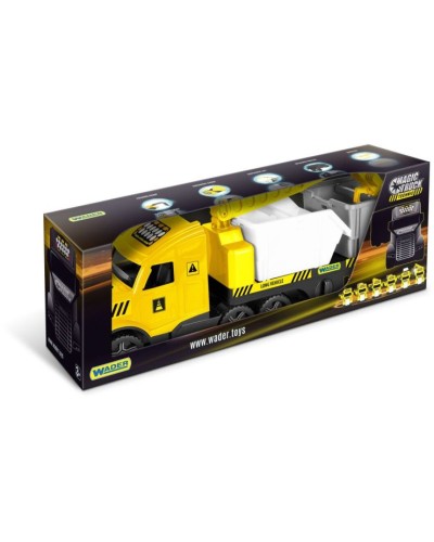 Вантажівка «Magic Truck Technic» 79 см з будівельними контейнерами, у корорбці 20х80х30 см, ТМ Тигрес