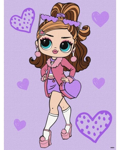 Картина за номерами «L.O.L. Surprise! Tweens Fancy Gurl» 30х40 см, ТМ Ідейка