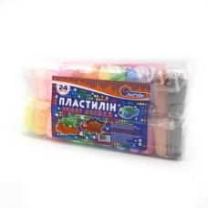 Пластилін «Супер легкий» на 24 кольори зі стеками, ТМ J.Otten