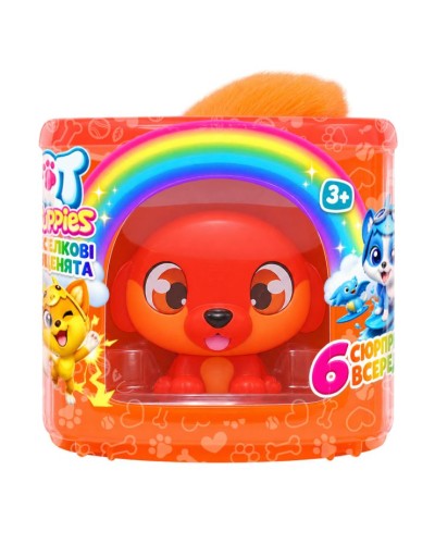 Ігровий набір «QT PUPPIES S2. Цуценятко Блейзі» 10х9 см з аксесуарами та будиночком, у коробці 9х9х10 см