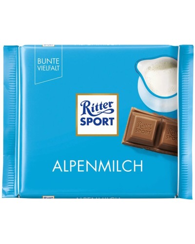 Шоколад «Ritter Sport» з альпійським молоком 100 г
