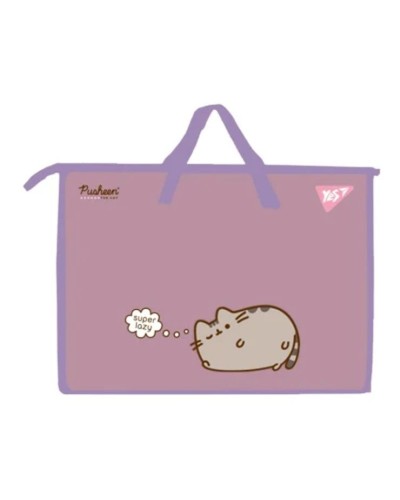 Папка-портфель «Pusheen» А3 з тканинними ручками, ТМ Yes
