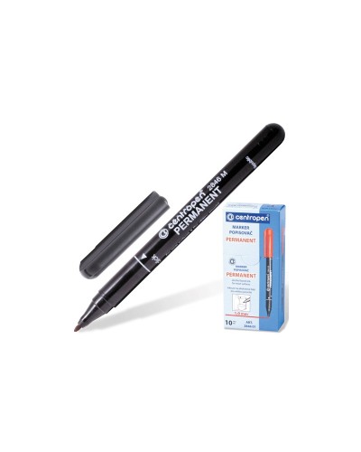 Маркер перманентний круглий тонкий 1 мм, чорний, ТМ Centropen