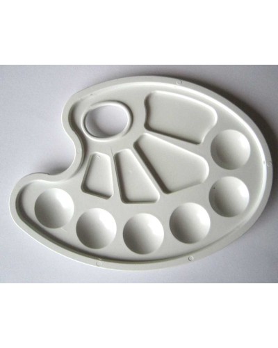 Палітра для малювання біла на 10 відділень