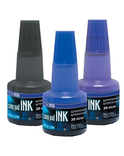 Фарба штемпельна, чорна, 30 мл, ТМ Economix