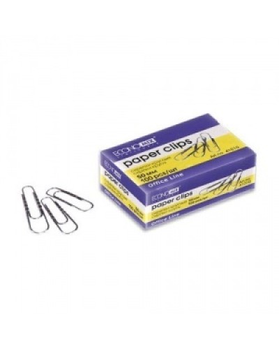 Скріпки, рельєфні, 50 мм, 100 шт., ТМ Economix