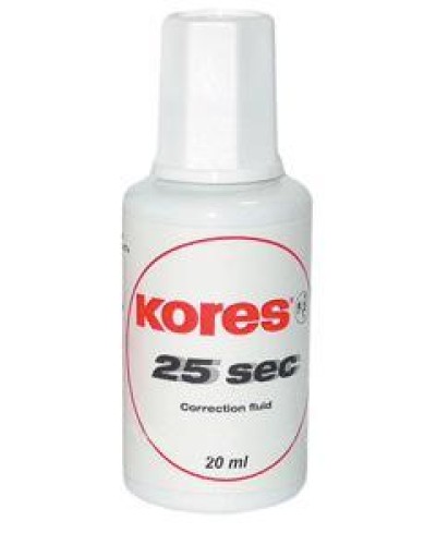 Коректор з пензликом 20 мл, «25 sec», ТМ Kores