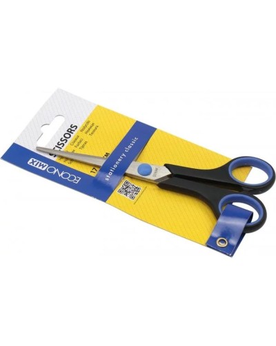 Ножиці офісні 17 см, ручки з гумовими вставками, ТМ Economix.