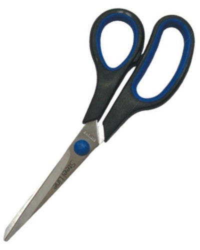 Ножиці офісні 22 см, ручки з гумовими вставками, ТМ Economix