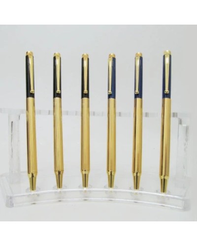 Ручка «Baixin» поворотна синя в металевому корпусі, TM Baixin