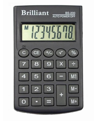 Калькулятор «Brilliant» 6х10 см, BS-200