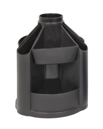 Підставка настільна «Карусель» обертається на 360° пластикова, чорна, ТМ Economix