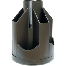 Підставка настільна «Карусель» обертається на 360° пластикова, чорна, ТМ Economix