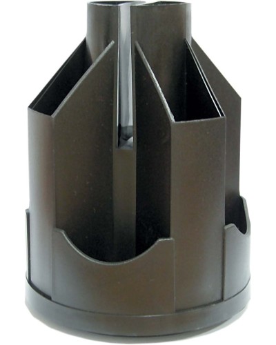 Підставка настільна «Карусель» обертається на 360° пластикова, чорна, ТМ Economix