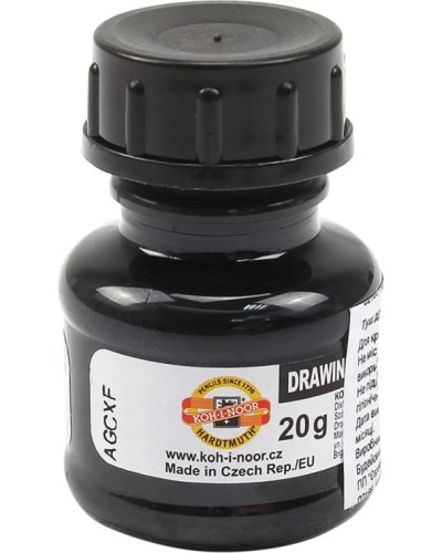 Туш для креслення 20 гр., чорна, Koh-i-Noor