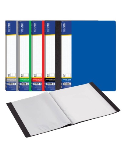 Папка пластикова А4 з 20 файлами, в асортименті, ТМ Economix