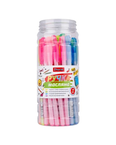 Ручка «Fine Pearl» кульково-масляна синя, ТМ 1 Вересня