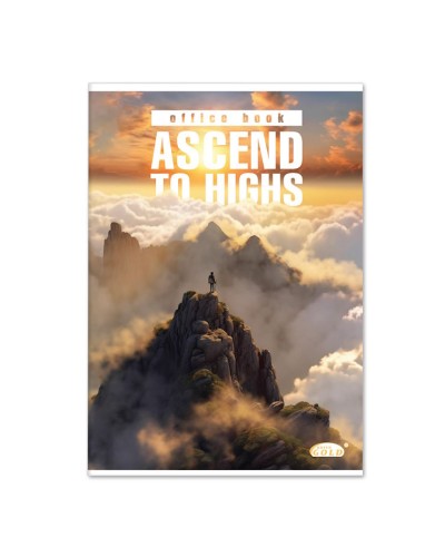 Канцелярська книга на 60 аркушів у клітинку на скобі з картонною обкладинкою, ТМ Brisk