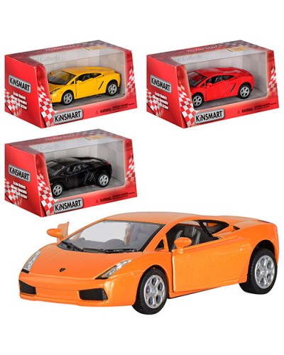 Машина «Lamborghini Gallaro» металева інерційна, в асортименті, у коробці 16х8,5х7,5 см, KINSMART