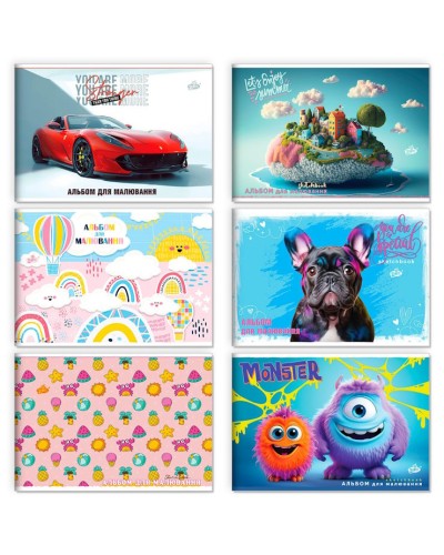 Альбом А4 8 аркушів 100 г/м2 на скобі, ТМ Brisk