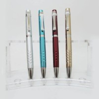 Ручка «Baixin» кулькова поворотна металева синя, в асортименті, ТМ Baixin