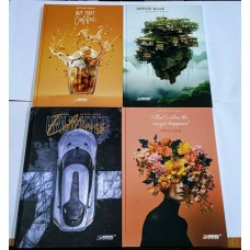 Канцелярська книга А4 на 96 аркушів у лінію з лакованою обкладинкою, в асортименті, ТМ Brisk