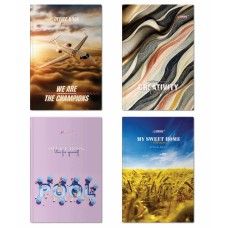 Канцелярська книга на 96 аркушів у клітинку з картонною обкладинкою, в асортименті, ТМ Brisk