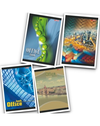 Канцелярська книга на 48 аркушів у клітинку на скобі з картонною обкладинкою, ТМ Brisk