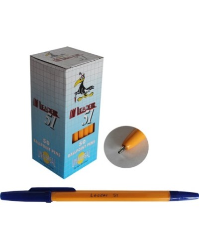 Ручка кулькова синя, ТМ Leader
