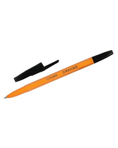 Ручка «Orange» кулькова чорна, 50 шт. в упаковці, ТМ Economix